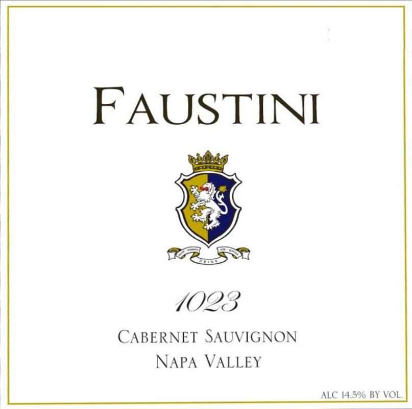 A. Faustini Winery 1023 Cabernet Sauvignon 2011 Front Label