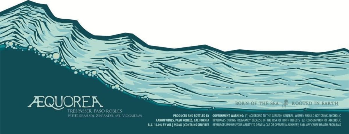 Aaron Wines Aequorea Trespasser 2013 Front Label