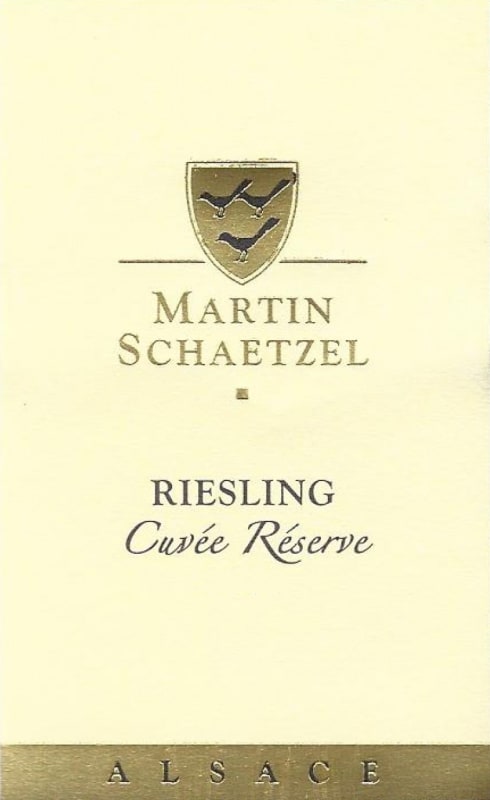 Domaine Martin Schaetzel Cuvee Reserve Riesling 2012 Front Label
