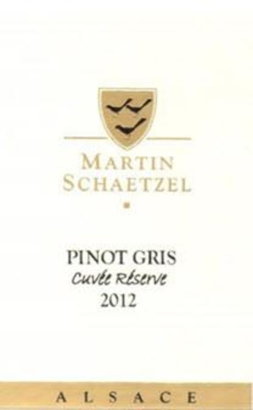 Domaine Martin Schaetzel Cuvee Reserve Pinot Gris 2012 Front Label