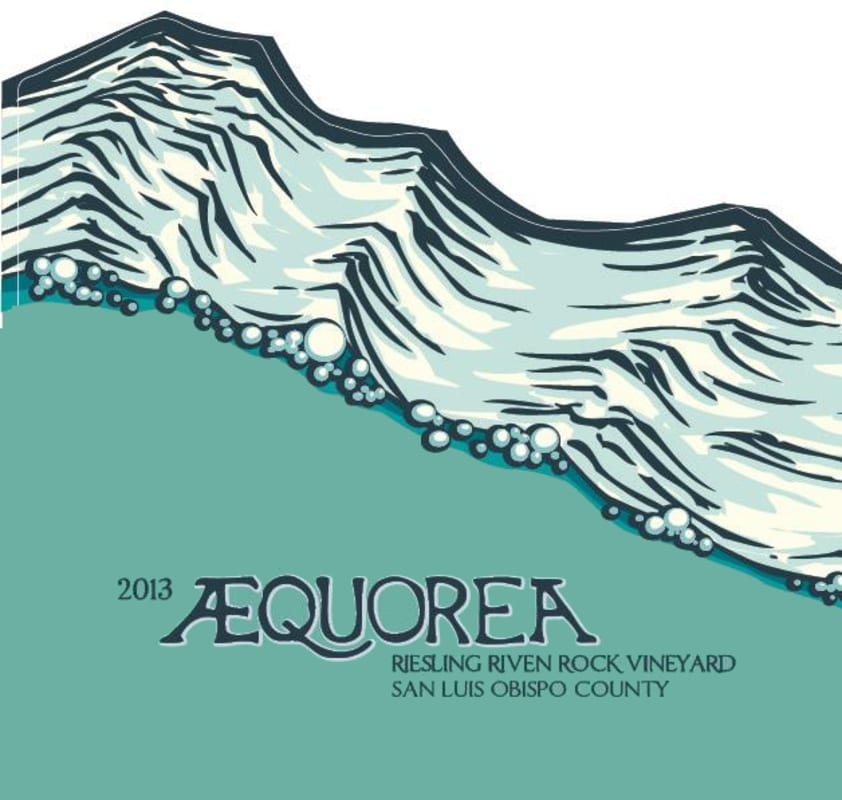 Aaron Wines Aequorea Riven Rock Vineyard Riesling 2013 Front Label