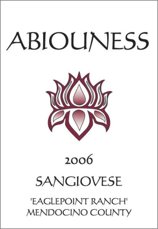 Abiouness Wines Eaglepoint Ranch Sangiovese 2006 Front Label