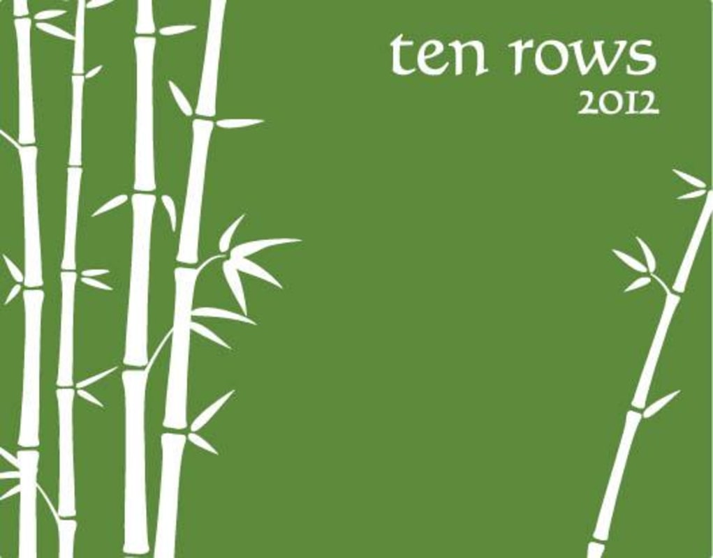 Abiouness Wines Ten Rows Pinot Noir 2012 Front Label