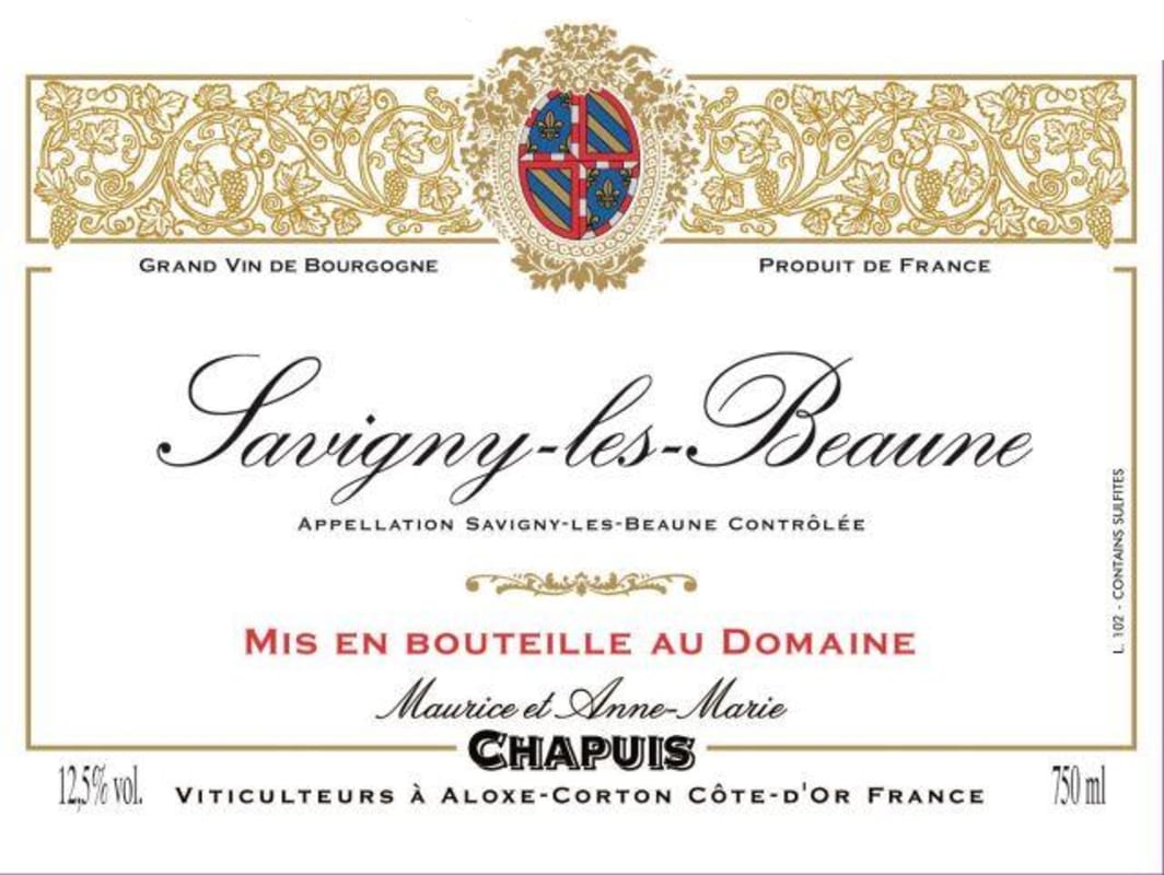 Domaine Maurice et Anne-Marie Chapuis Savigny-les-Beaune 2013 Front Label