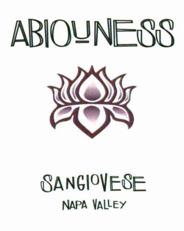 Abiouness Wines Sangiovese 2013 Front Label