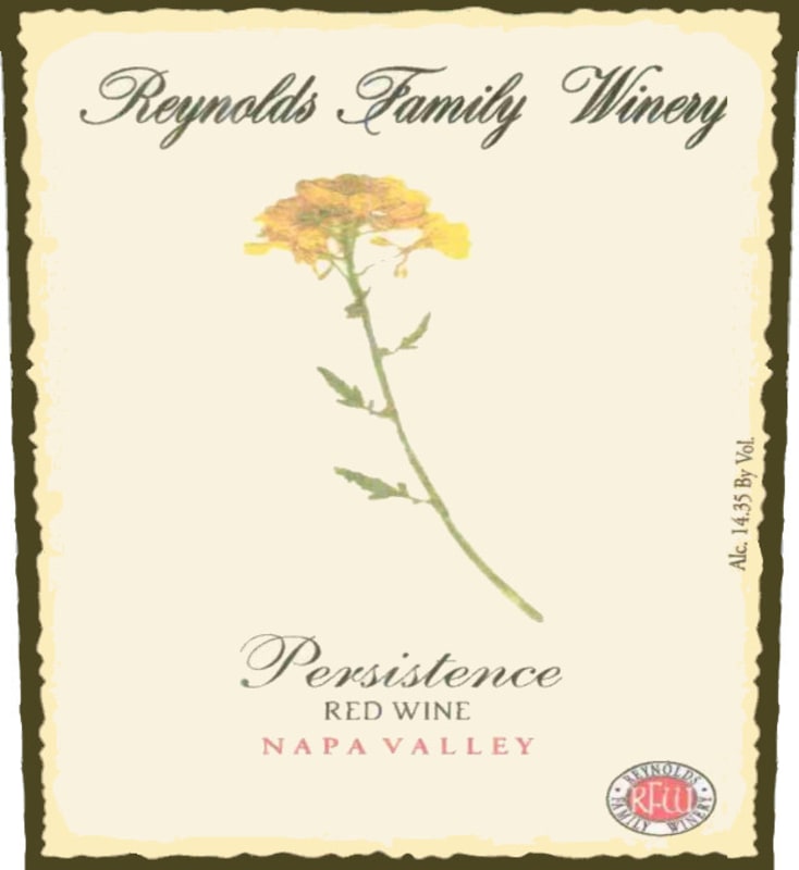 Reynolds Family Winery Persistence 2006 Front Label