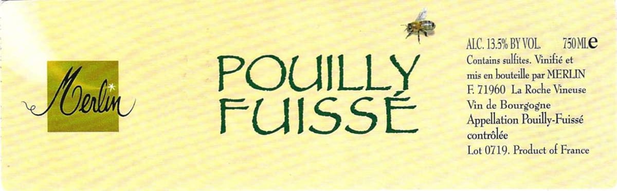 Domaine Olivier Merlin Pouilly-Fuisse 2010 Front Label