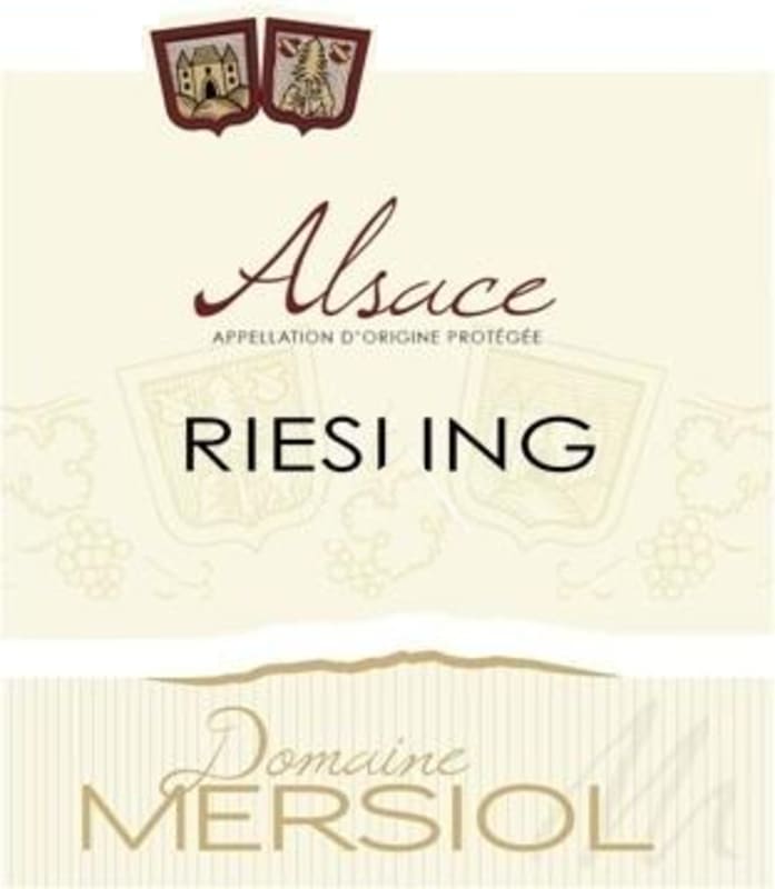 Domaine Mersiol Riesling 2012 Front Label