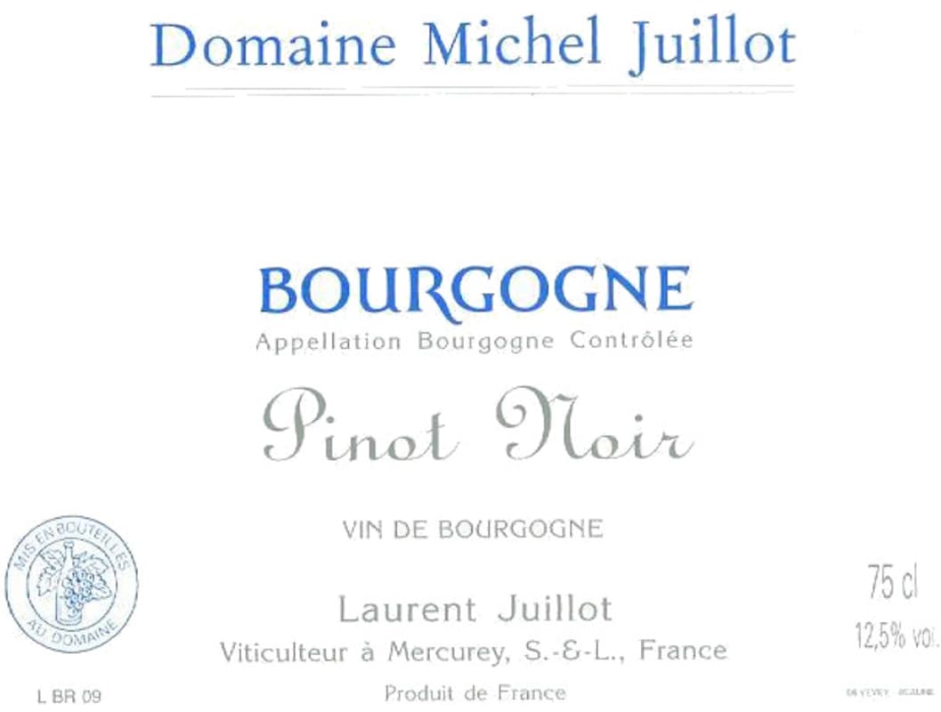 Domaine Michel Juillot Bourgogne Pinot Noir 2013 Front Label