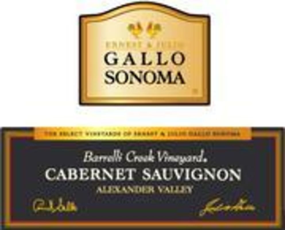 Gallo of Sonoma Barrelli Creek Cabernet Sauvignon 1997 Front Label