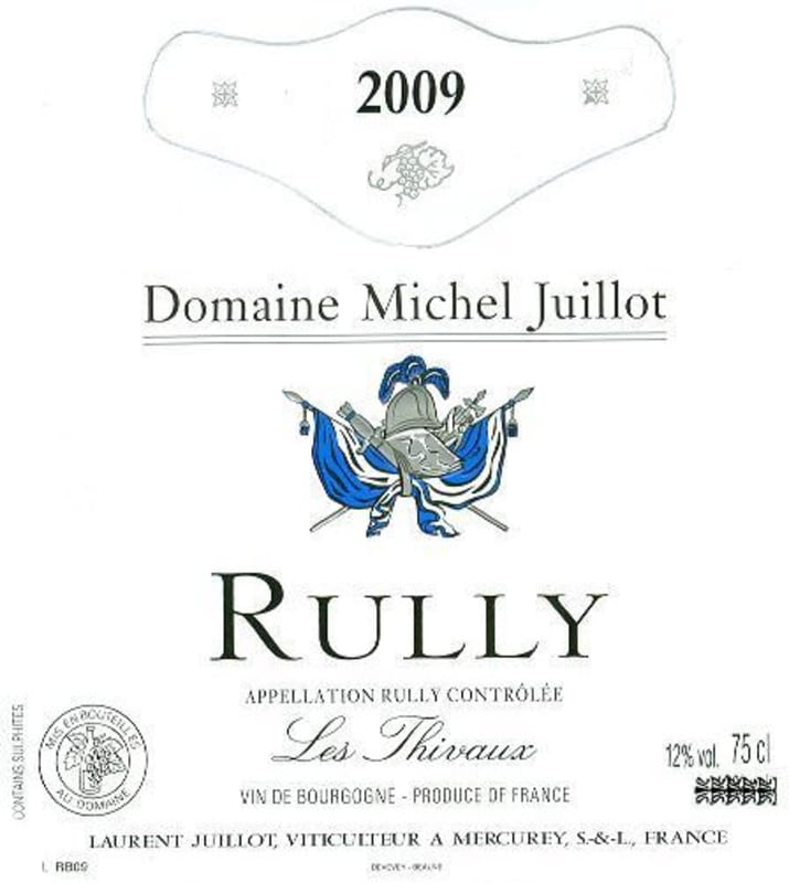 Domaine Michel Juillot Rully Les Thivaux 2009 Front Label