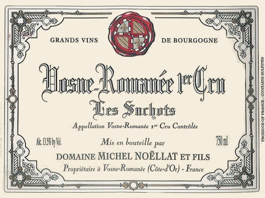 Domaine Michel Noellat et Fils Vosne-Romanee Les Suchots Premier Cru 2012 Front Label
