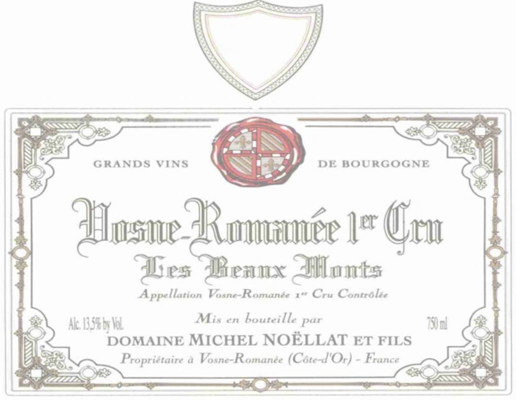 Domaine Michel Noellat et Fils Vosne-Romanee Les Beaux Monts Premier Cru 2002 Front Label