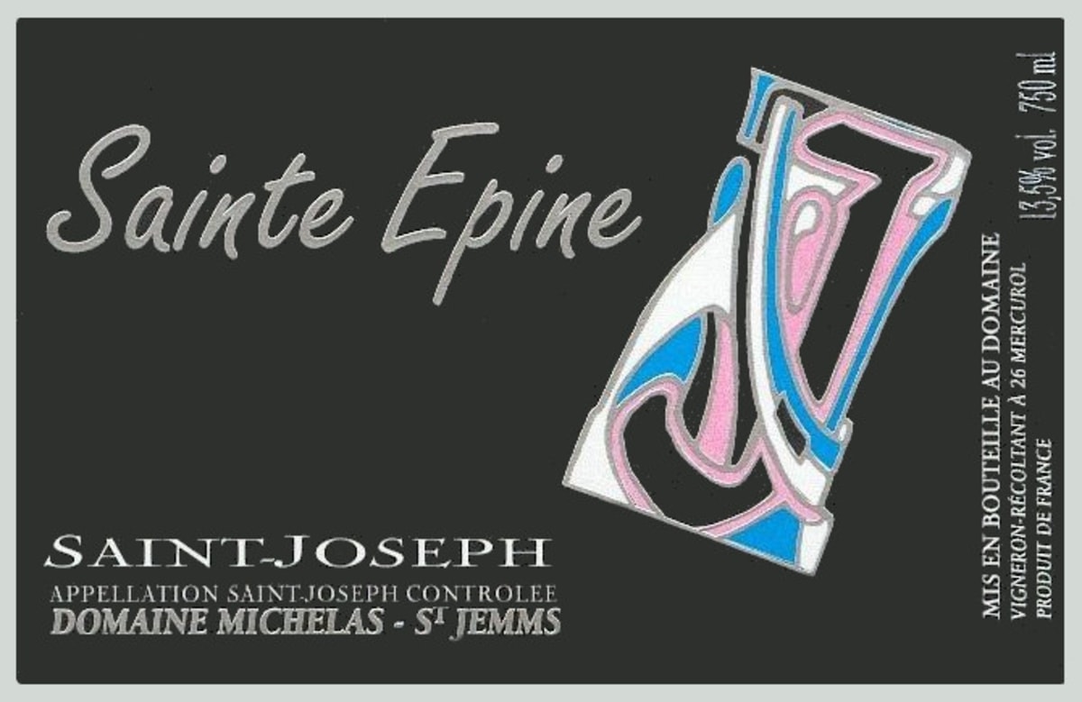 Domaine Michelas St Jemms Saint-Joseph Sainte Epine 2011 Front Label