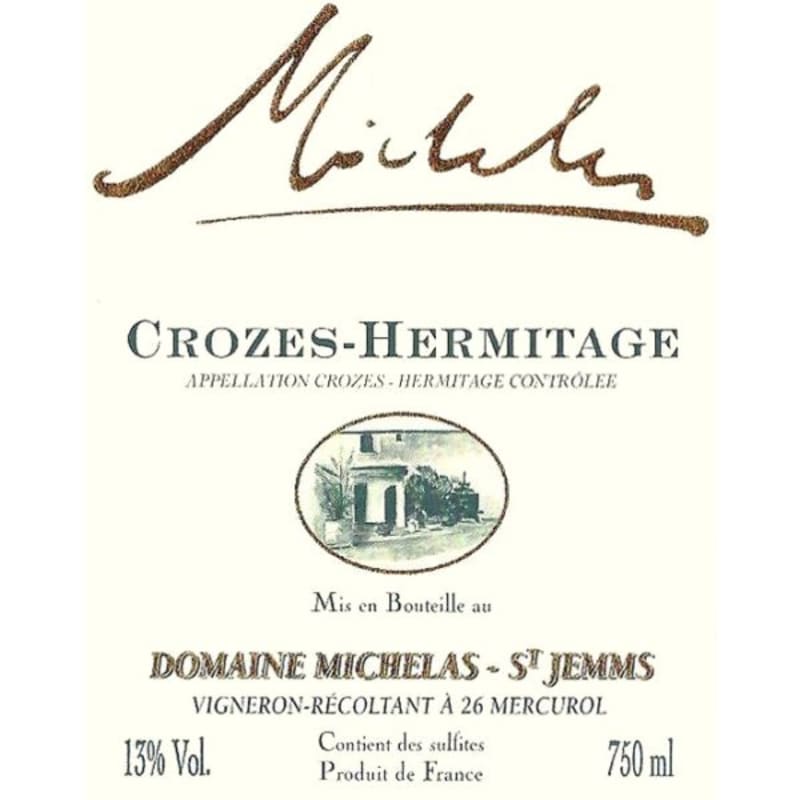 Domaine Michelas St Jemms Crozes-Hermitage 2014 Front Label