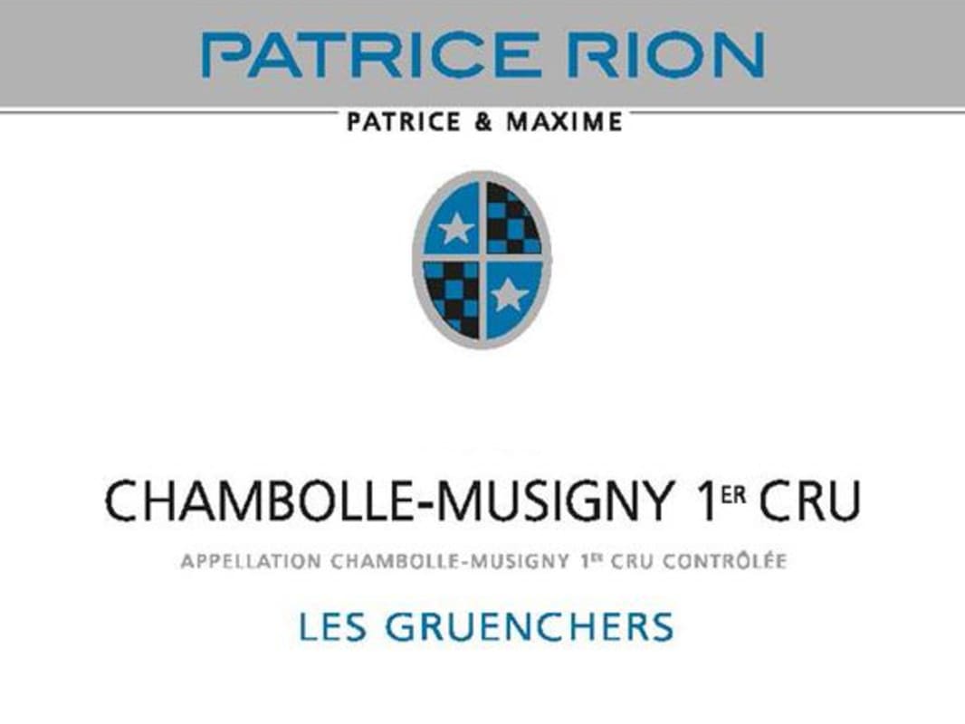 Patrice Rion Chambolle-Musigny Les Gruenchers Premier Cru 2013 Front Label