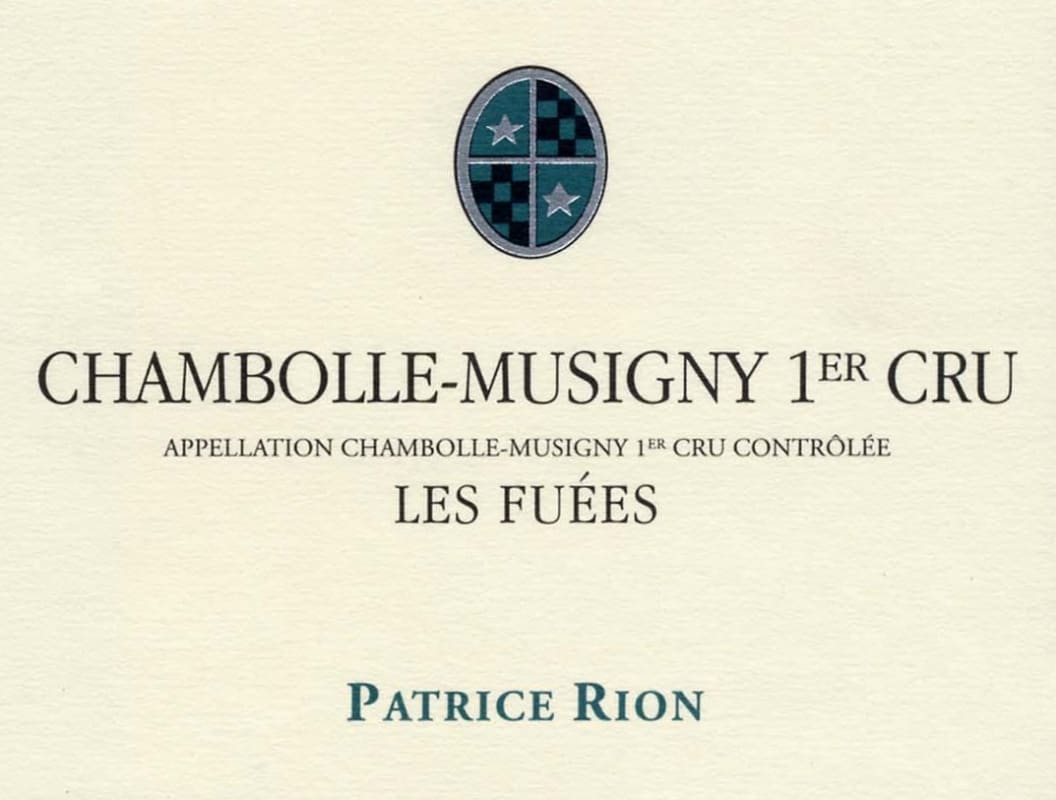 Patrice Rion Chambolle-Musigny Les Fuees Premier Cru 2013 Front Label