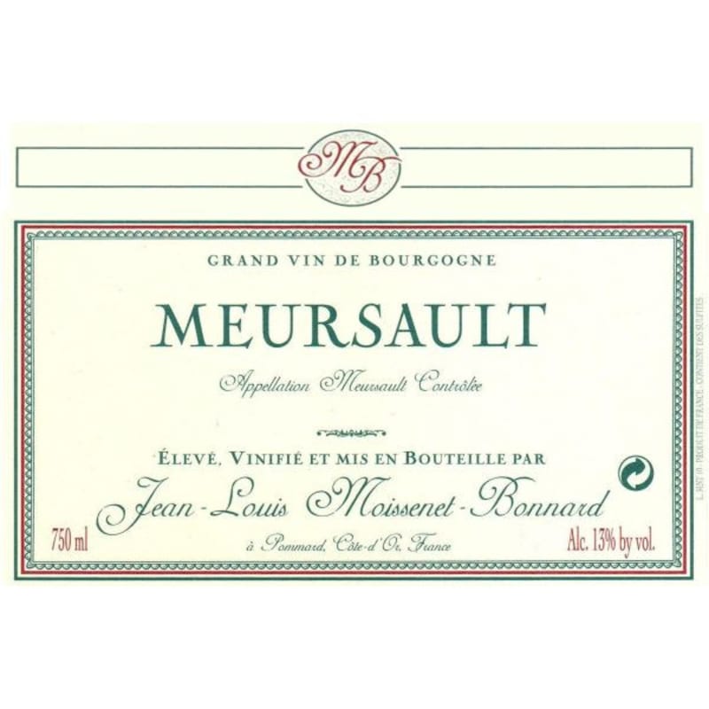 Domaine Moissenet Bonnard Meursault 2005 Front Label