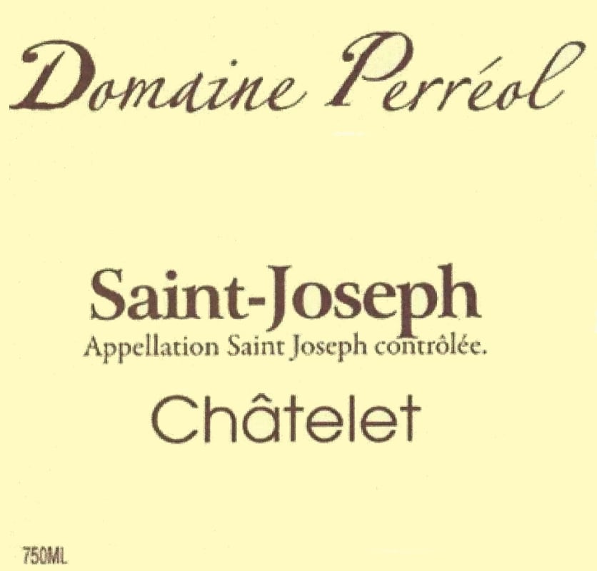 Domaine Monier Perreol Saint-Joseph Chatelet 2011 Front Label