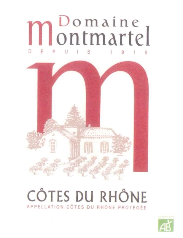 Domaine Montmartel Cotes du Rhone 2013 Front Label