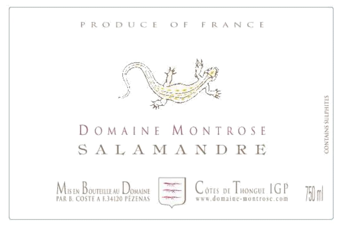 Domaine Montrose Salamandre 2014 Front Label
