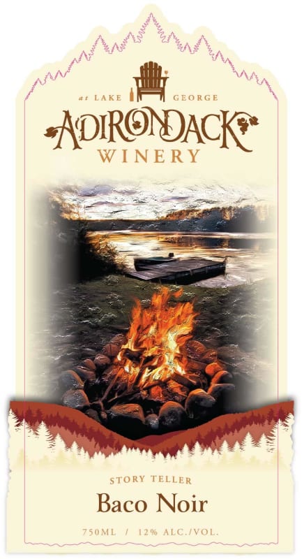 Adirondack Winery Baco Noir 2013 Front Label