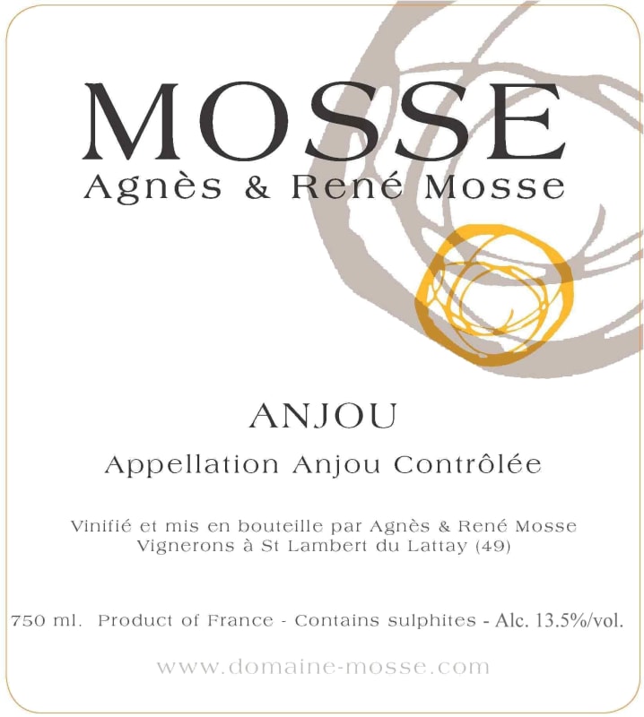 Domaine Mosse Anjou Blanc 2014 Front Label