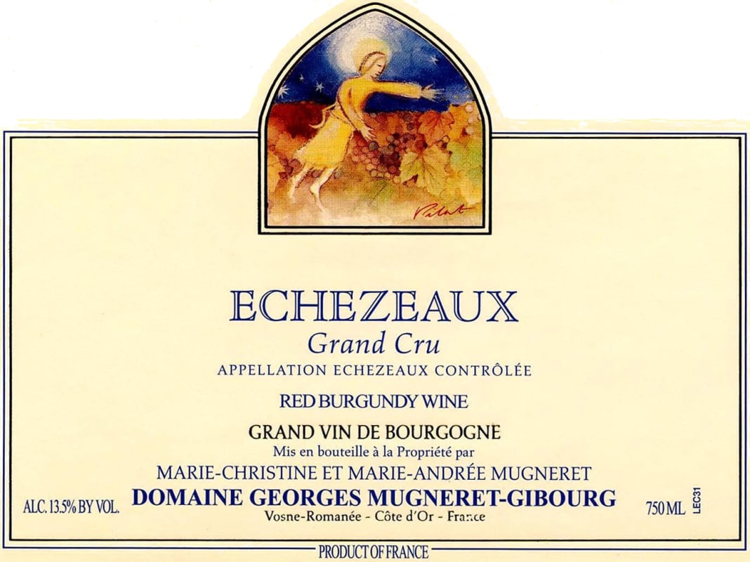 Domaine Mugneret-Gibourg Echezeaux Grand Cru 2012 Front Label