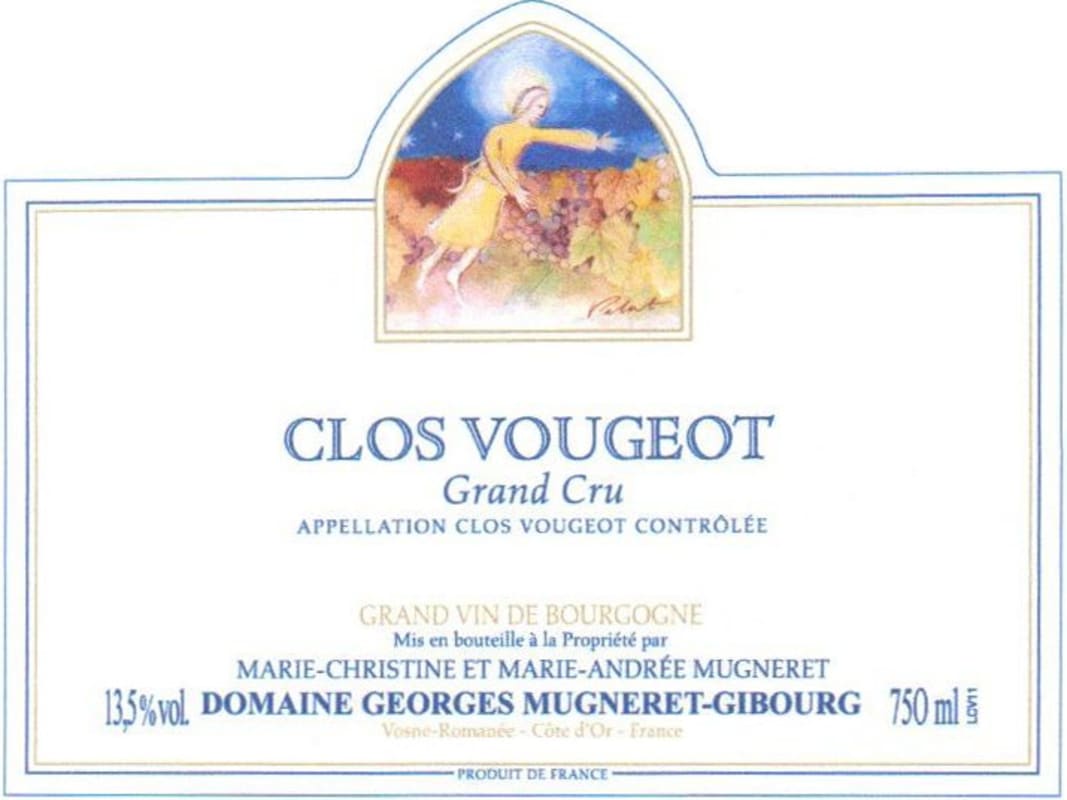 Domaine Mugneret-Gibourg Clos de Vougeot Grand Cru 2011 Front Label