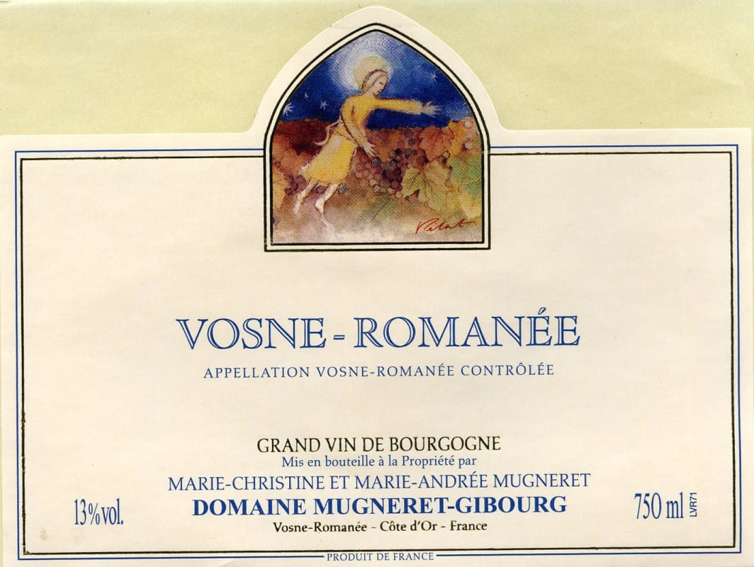 Domaine Mugneret-Gibourg Vosne-Romanee 2012 Front Label