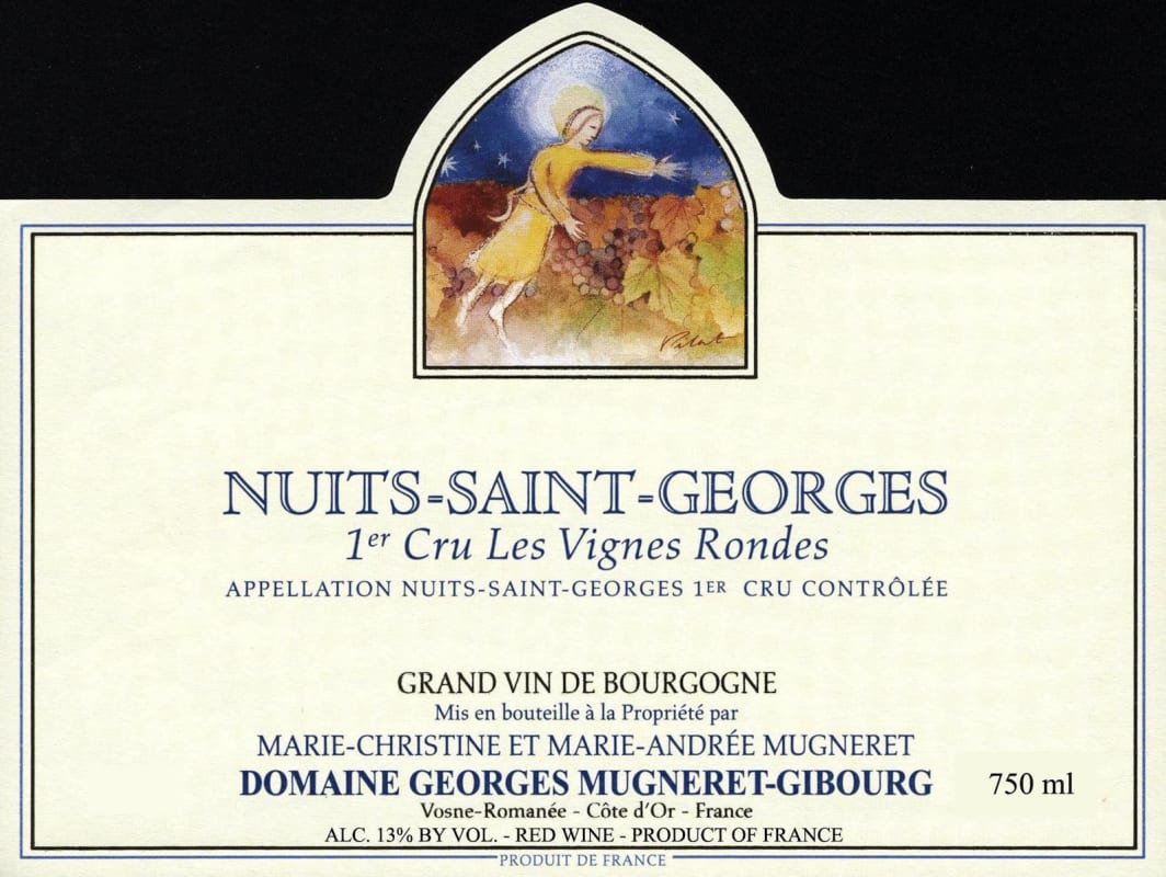 Domaine Mugneret-Gibourg Nuits-Saint-Georges Les Vignes Rondes Premier Cru 2013 Front Label