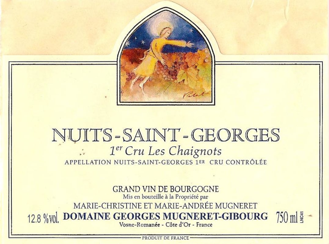 Domaine Mugneret-Gibourg Nuit Saint George Les Chaignots Premier Cru 2014 Front Label