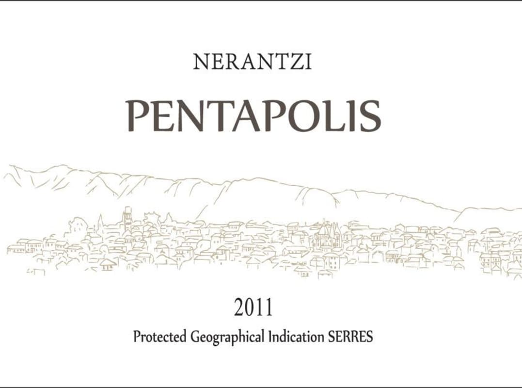 Domaine Nerantzi Pentapolis 2011 Front Label