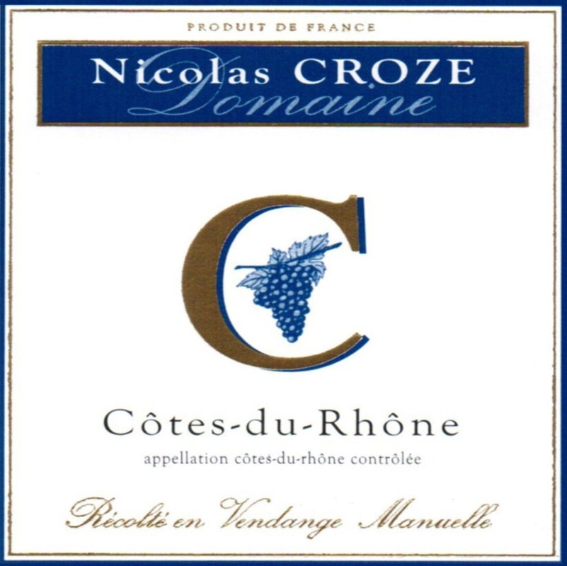 Domaine Nicolas Croze Cotes-du-Rhone 2014 Front Label