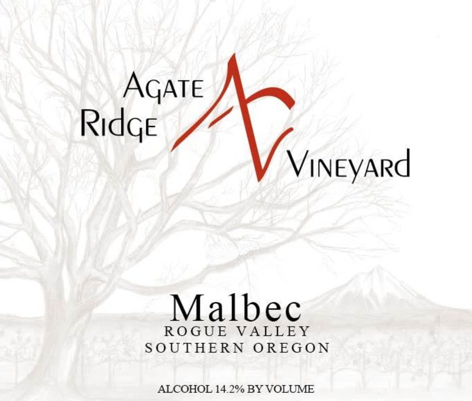 Agate Ridge Vineyard Malbec 2011 Front Label