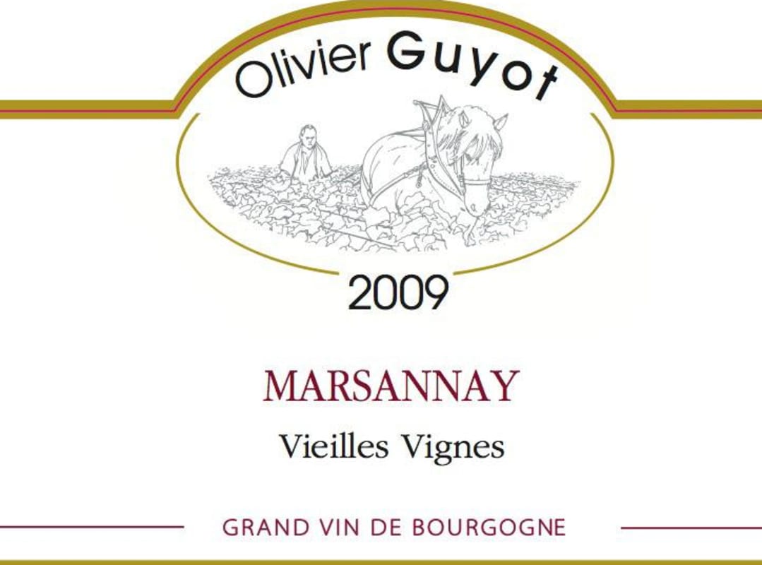 Domaine Olivier Guyot Marsannay Vieilles Vignes 2009 Front Label