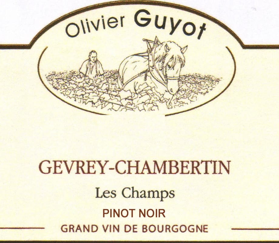 Domaine Olivier Guyot Gevrey-Chambertin Les Champs 2012 Front Label