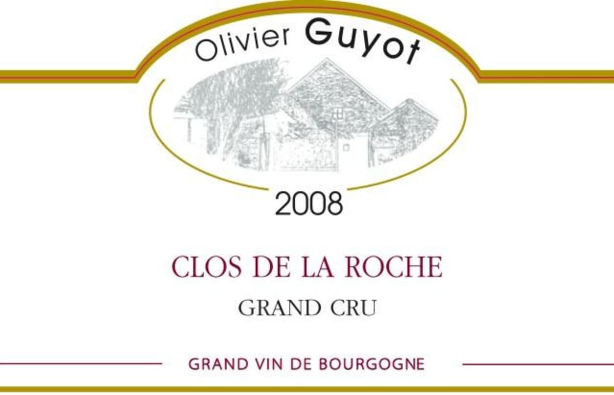 Domaine Olivier Guyot Clos de la Roche Grand Cru 2008 Front Label