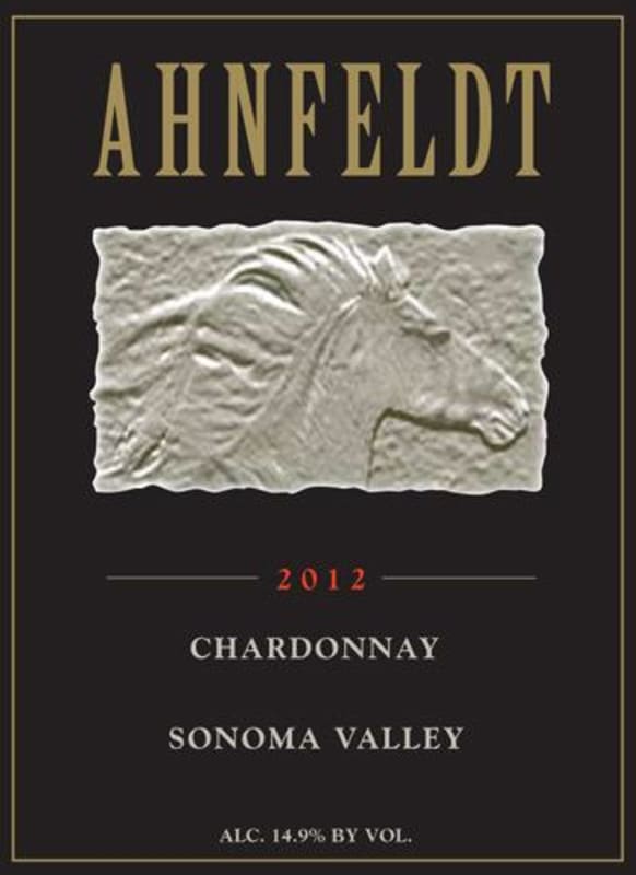 Ahnfeldt Wines Chardonnay 2012 Front Label