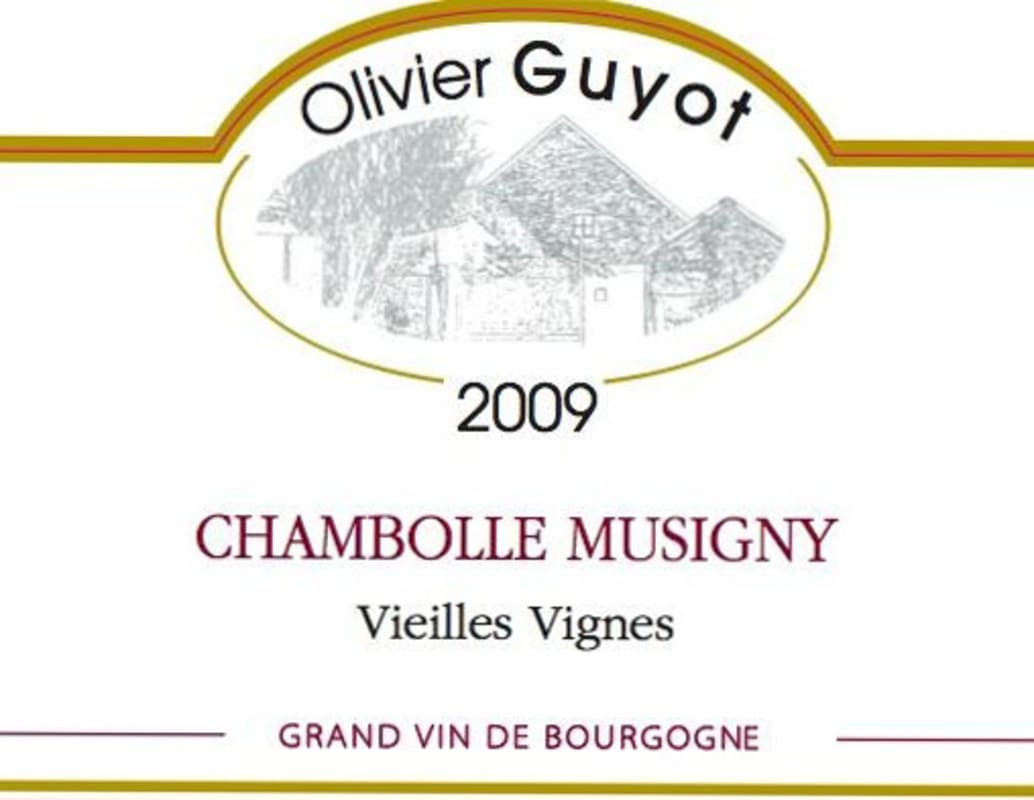 Domaine Olivier Guyot Chambolle Musigny Vieilles Vignes 2009 Front Label