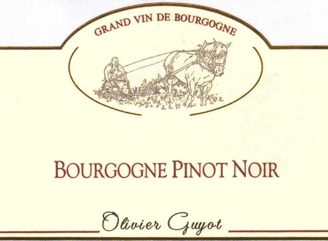 Domaine Olivier Guyot Bourgogne Pinot Noir 2007 Front Label