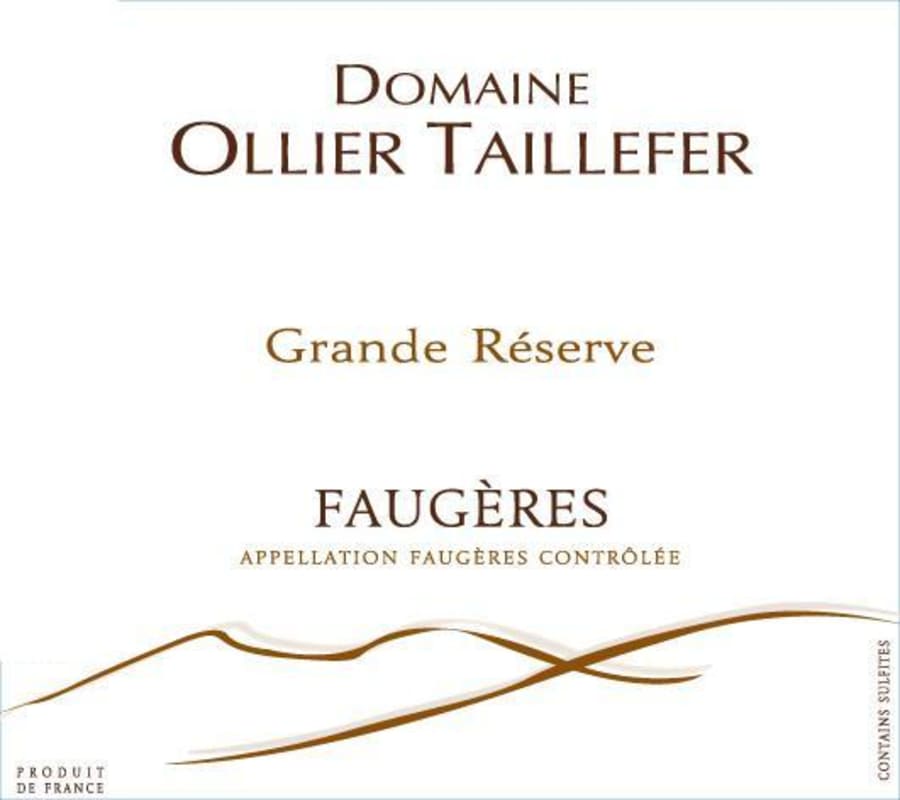 Domaine Ollier Taillefer Grande Reserve 2011 Front Label