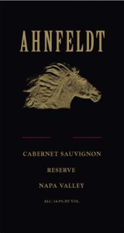 Ahnfeldt Wines Reserve Cabernet Sauvignon 2012 Front Label