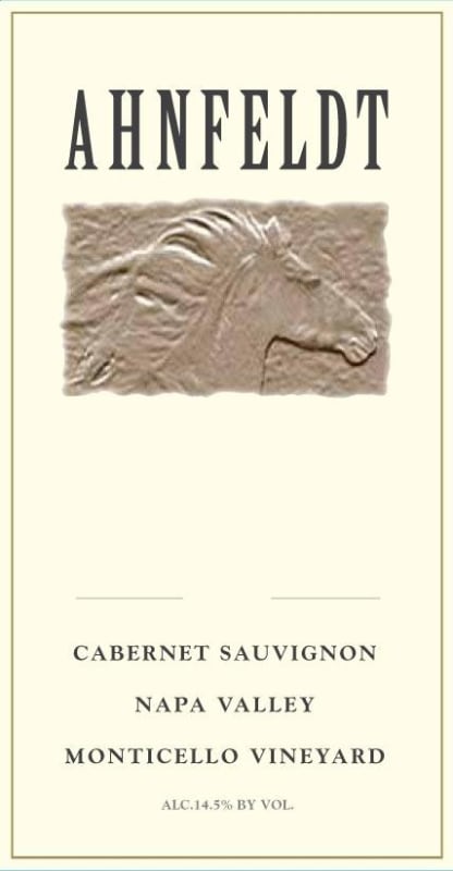 Ahnfeldt Wines Monticello Vineyard Cabernet Sauvignon 2009 Front Label