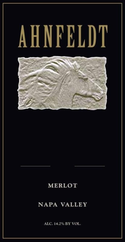 Ahnfeldt Wines Merlot 2012 Front Label