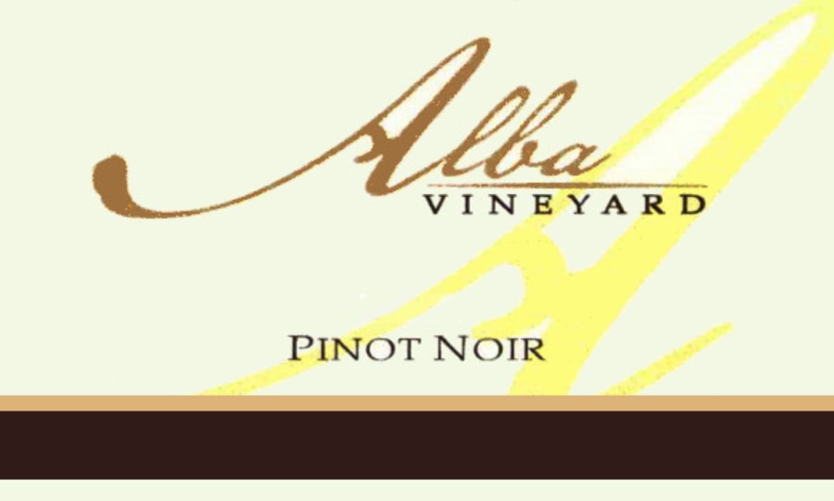 Alba Vineyard & Winery Pinot Noir 2010 Front Label