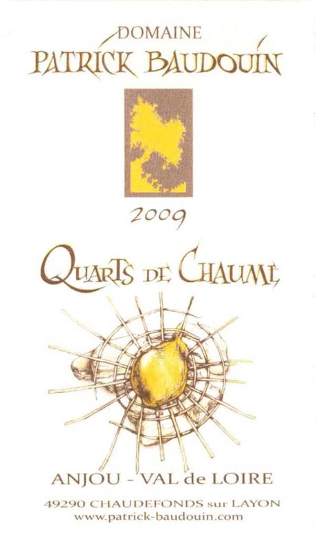 Domaine Patrick Baudouin Quarts de Chaumes 2009 Front Label
