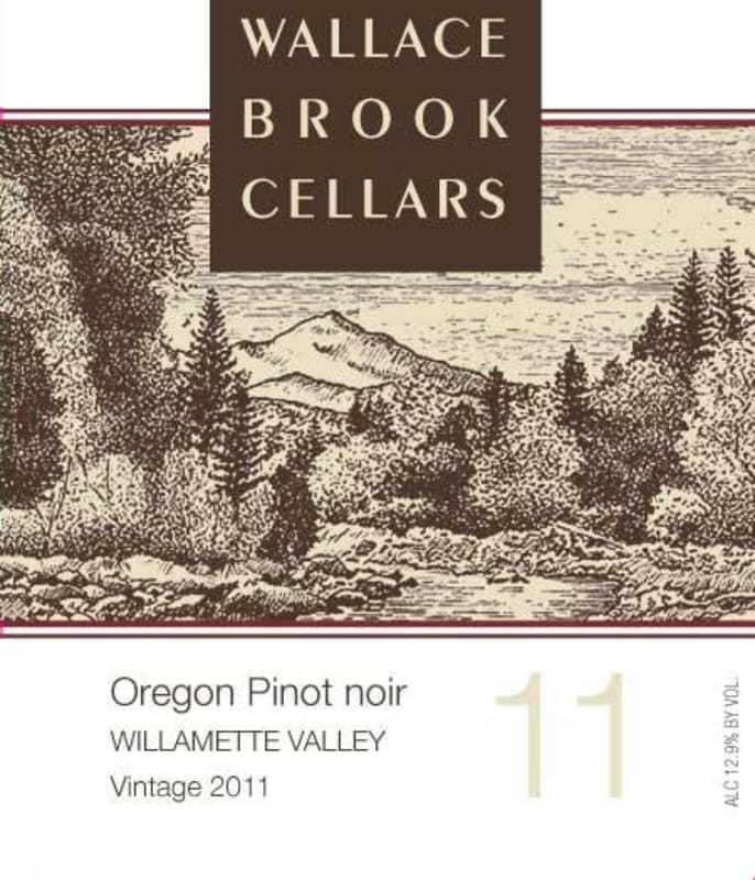 Wallace Brook Cellars Pinot Noir 2011 Front Label