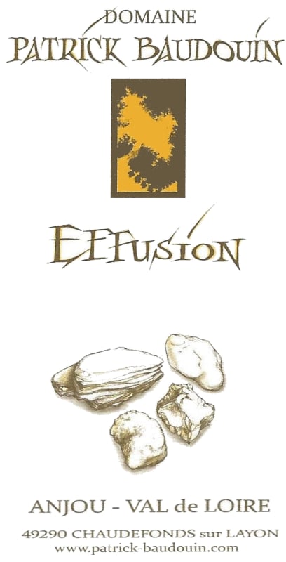 Domaine Patrick Baudouin Anjou Effusion Blanc 2013 Front Label