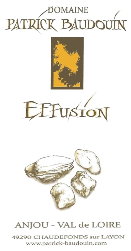 Domaine Patrick Baudouin Anjou Effusion Blanc 2014 Front Label